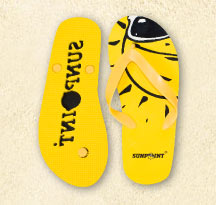 Badeschuhe mit PVC-Riemchen