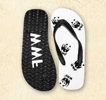 Badeschuhe mit PVC-Riemchen